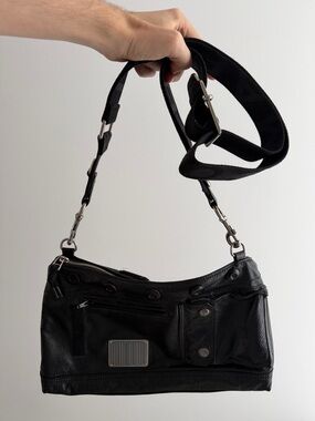 Goatskin The Large Cargo Bag Black